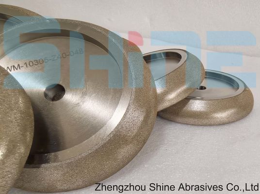 উচ্চ-অ্যালোয় ব্যান্ডসওয়ার তীক্ষ্ণ করার জন্য ইলেক্ট্রোপ্লেটেড সিবিএন প্রোফাইল গ্রিলিং হুইল