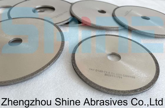 150 MM টংস্টেন কার্বাইডের জন্য ইলেক্ট্রোপ্লেটেড ডায়মন্ড সিবিএন গ্রিলিং হুইল