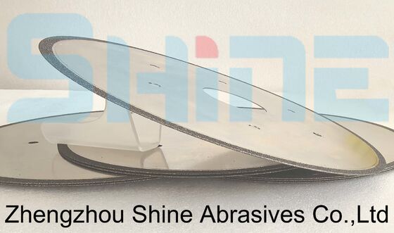 এইচএসএস উপকরণগুলির জন্য ইলেক্ট্রোপ্লেটেড 1A1R 250mm CBN কাটিং হুইল