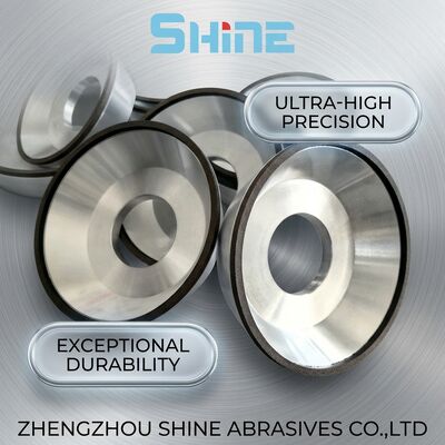 12A2 ডিশ আকৃতির রেজিন বন্ডড ডায়মন্ড ঘষিয়া তুলিয়া ফেলিতে সক্ষম চাকা শীর্ষ গ্রাইন্ডিং ডিস্ক