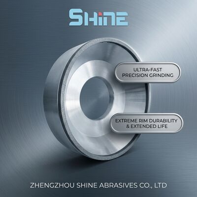 12A2 ডিশ আকৃতির রেজিন বন্ডড ডায়মন্ড ঘষিয়া তুলিয়া ফেলিতে সক্ষম চাকা শীর্ষ গ্রাইন্ডিং ডিস্ক
