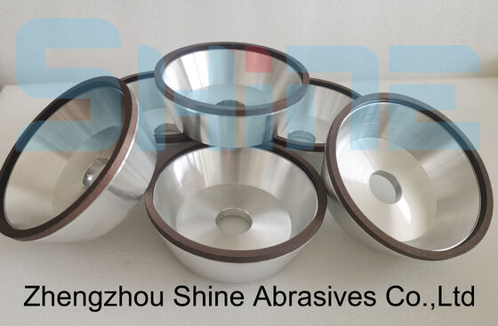 200mm 12A2 Resin Bond Diamond Disc Wheel Fine Grit For Magnetic Material Double Side Grinding