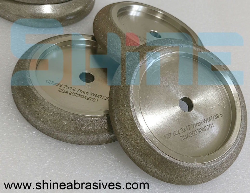 5'7 / 39.5 ব্যাণ্ড সিও ব্লেড তীক্ষ্ণকরণের জন্য ইলেক্ট্রোপ্লেটেড সিবিএন গ্রিলিং হুইল