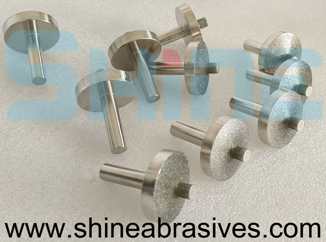 শাইন Abrasives ছয় ফ্যাক্টর গ্রাইন্ডিং হুইলস 12.7mm Bore আকার Electroplated ডায়মন্ড
