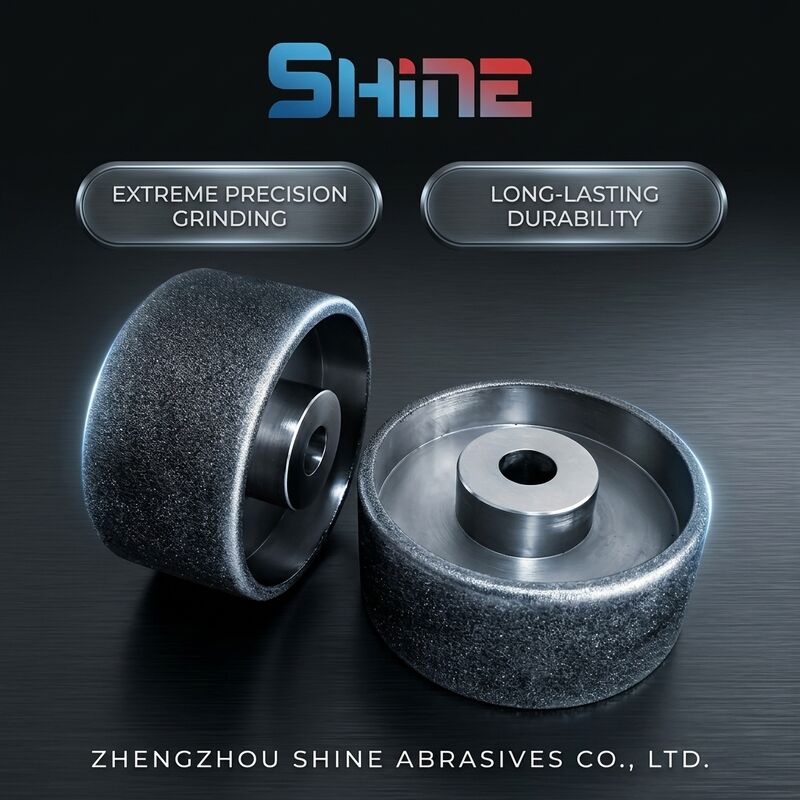 কাঠের এইচএসএস ছুরি গ্রিলিং এবং ধারালো করার জন্য ইলেক্ট্রোপ্লেটেড সিবিএন হুইল